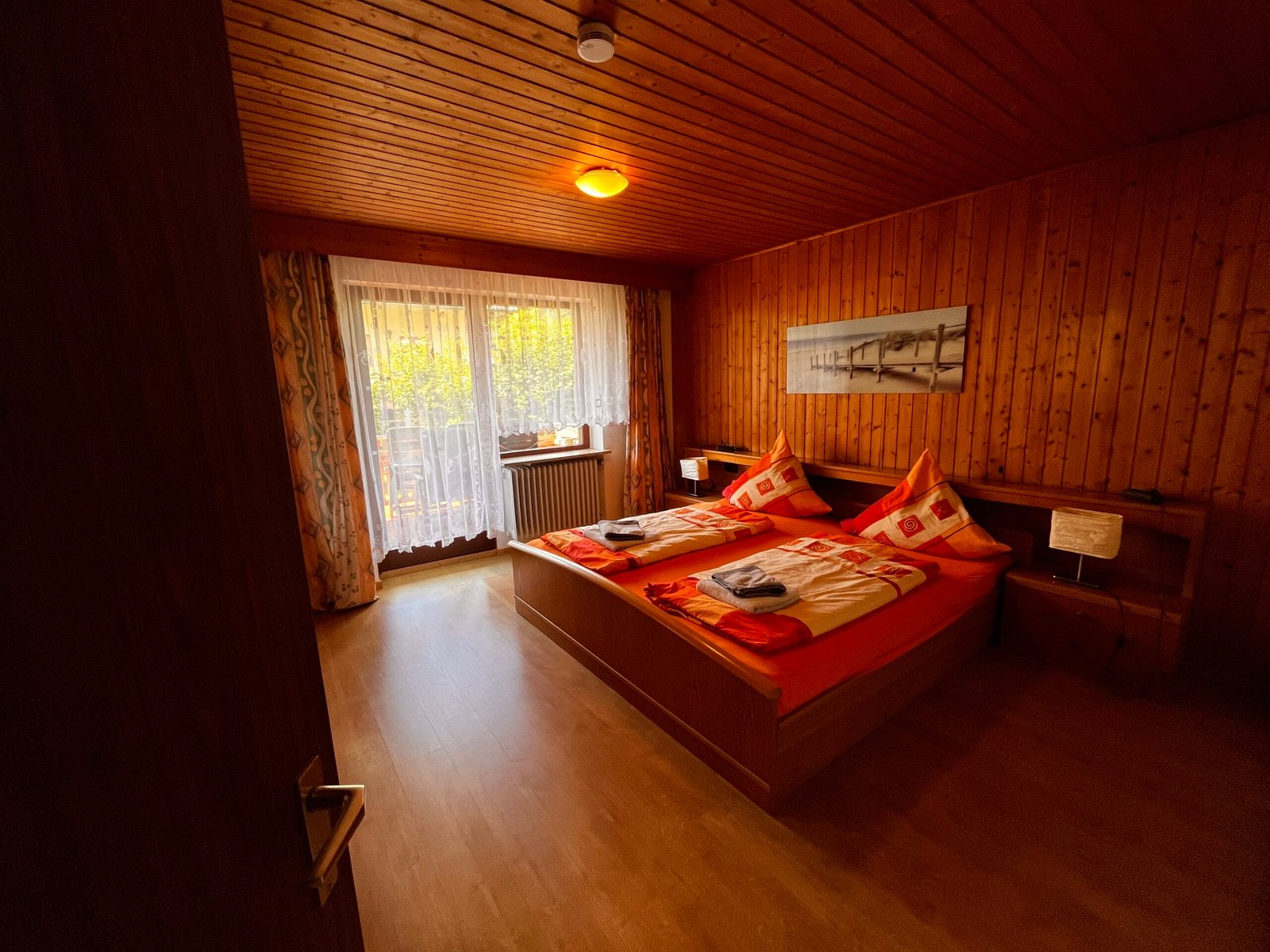 Komfortabler Schlafbereich in der Ferienwohnung